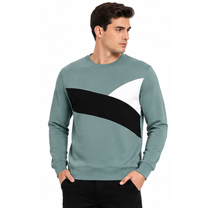 Sweat-shirt Color Block en Coton Épais Mélangé, Impression Personnalisée, Fournisseur de Vêtements de Mode en Gros OEM ODM pour Hommes - Product Image 5