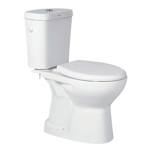 Artículos sanitarios S Trap de calidad superior, armario de agua de dos piezas hecho de cerámica blanca, asiento de inodoro, inodoro con doble descarga - Product Image 1