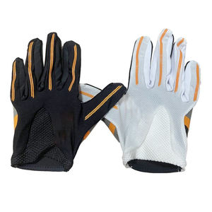 Gants de football adhérents en Spandex haute élasticité, anti-humidité, avec large sangle de poignet, équipement d'entraînement sportif, ajustement compressif - Product Image 3