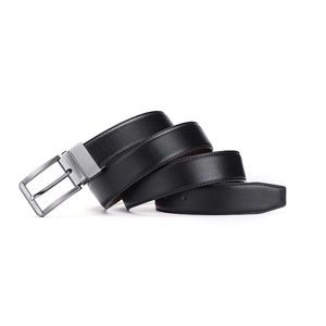 Cinturón de Cuero Vacuno con Hebilla Antirrayas para Hombre, Cinturón Delgado de Vestir, Cinturón de Cuero Genuino Vintage para Hombre, Correa para Jeans con Hebilla de Latón Sólido - Product Image 3