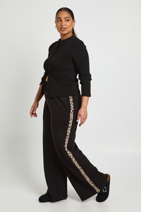 Pantalones de chándal anchos para mujer al por mayor, de corte holgado, cintura alta, pierna recta, informales, deportivos, premium, para estar en casa o hacer ejercicio. - Product Image 6