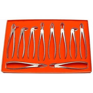 Dental Surgical Extraction Forceps Set Durable Stainless Steel Pliers for Adult Teeth Removal Oral Procedures by <b>Blush</b> Surgical - Product Image 1
