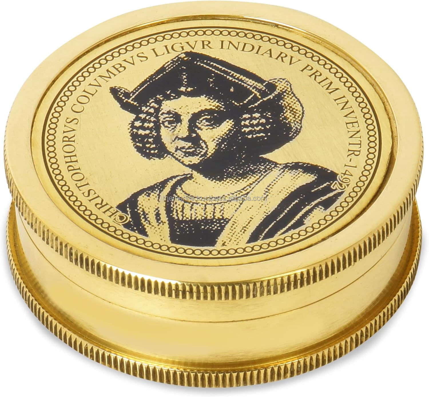 Shiny brass polished