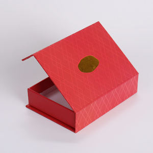 Custom EcoRev <b>Red</b> Magnetic Flip Top Rigid Cardboard Gift Box Custom Logo Eco-Friendly Recycled Paper UV Spot Finish for Fine - Product Image 6