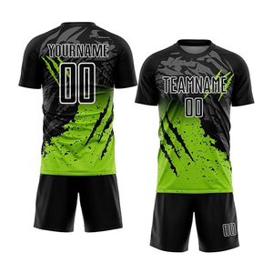 Camiseta de Fútbol Negra Personalizada con Nombre de Equipo, Camiseta de Fútbol, Camiseta Deportiva para Hombre, Uniforme Deportivo - Product Image 3