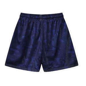 Shorts de sport pour hommes en toile sublimée personnalisée de haute qualité, avec doublure intérieure, entrejambe de 5 pouces, poches latérales, style streetwear, couleur unie - Product Image 2