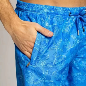 Shorts de bain boxer à séchage rapide, respirants, imperméables, avec cordon de serrage, en Spandex/Nylon, pour la plage - Product Image 6