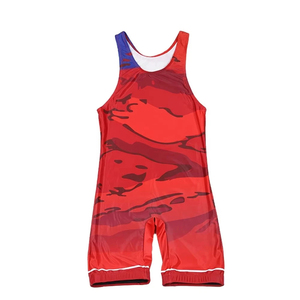 Comfortable One Piece Camouflage Heat Transfer Printed High Quality Wrestling Singlet <b>Martial</b> <b>Arts</b> <b>Wear</b> Latest Design New Style - Product Image 1