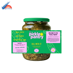 Étiquettes adhésives imprimées pour boîtes à repas | Étiquettes en papier écologique avec impression du logo de la marque - Product Image 1