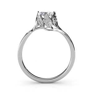 <span class=keywords><strong>Anello</strong></span> con foglia di nozze alla moda dasini impreziosito da cristalli <span class=keywords><strong>Swarovski</strong></span> in argento Sterling gioielli 925 <span class=keywords><strong>anello</strong></span> placcato in oro 18K - Product Image 4