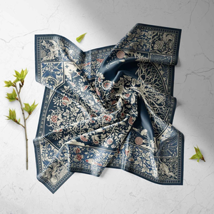 Wholesale Personalized Satin Printed <b>Scarf</b> Fabric for European Israel Island Brand Label Advertising Promotion Corporate Gifts - Product Image 6