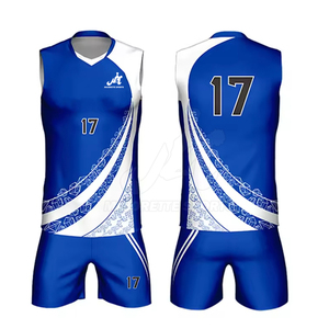 Uniforme de voleibol para hombre de alto rendimiento, tela de malla transpirable, conjunto de camiseta y pantalones cortos de secado rápido para entrenamiento y partidos. - Product Image 3