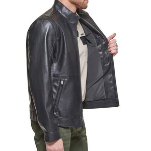 Veste en cuir de qualité supérieure, vêtement d'extérieur décontracté, surface lisse, style classique, coupe confortable, construction durable, look élégant - Product Image 5