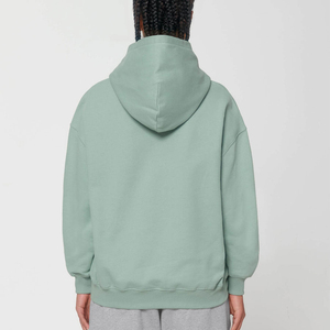 <b>Men</b> Women Hoodies Oversized 100% Cotton <b>Fleece</b> Hooded <b>Zip</b>-<b>Up</b> Winter Breathable Sweatshirts - Product Image 2