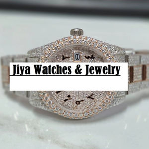 Reloj Deportivo de Lujo, Totalmente Automático, con Diamantes Moissanite VVS, Cristal de Zafiro, Movimiento de Cuarzo, Acero Inoxidable, Analógico de Lujo - Product Image 1