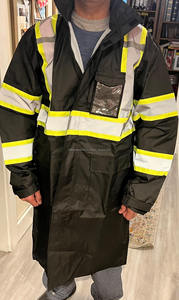 Best <b>Hi</b> <b>Vis</b> Fluorescent <b>Black</b> Reflective Waterproof Safety Jacket & <b>Vest</b> Customizable with Logo High Visibility Workwear - Product Image 3