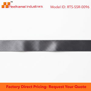 25mm Charcoal Gray Single Face Satin Ribbon OEM 5 Rolls x 8 Meter for Luxury Retail Displays Hotel Gifts Trade Show <b>Bows</b> Bulk - Product Image 6