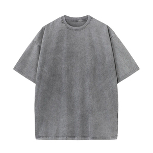 Camiseta de algodón rosa lisa de manga corta con cuello redondo para hombre, corte holgado, estilo casual, tejido de punto. - Product Image 4