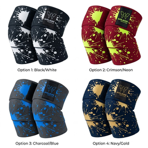 Bandes de soutien pour poignets personnalisées, respirantes, en néoprène, protection professionnelle avec boucle pour la musculation, la gym et l'entraînement sportif - Product Image 2