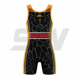 Trajes de Lucha Deportivos Ligeros Elite, Transpirables, con Diseño Sublimado y Costuras Reforzadas, para Entrenamientos, Gimnasio y Levantamiento de Pesas - Product Image 5