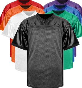 Maillot de football unisexe à col en V et manches courtes, imprimé en 3D, logo personnalisé, couleur unie, maille respirante en polyester, toutes saisons, coupe classique - Product Image 6