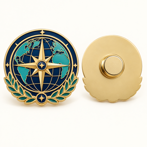 Pins Personalizados con Logotipo Metálico, Insignias para Programas de Embajadores de Marca Corporativa, Venta al Por Mayor, Fabricante OEM - Product Image 2