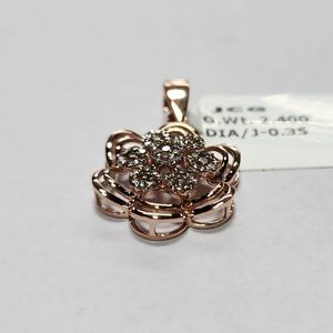 Colgante de Diamante Blanco Rosa Cultivado en Laboratorio, Certificado IGI, de Lujo Premium, en Oro Rosa, Elegante Joyería Fina, Regalo, Venta al Por Mayor, OEM - Product Image 4