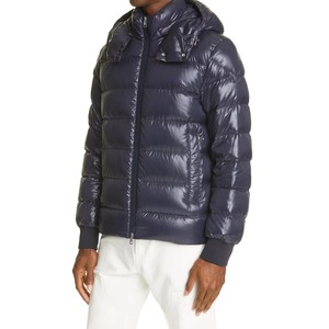 Men's Casual Winter Parka Jacket High Street Fashionable Warm Breathable Eco-friendly Puffer Coat Stand Lightweight <b>Canvas</b> <b>Plain</b> - Product Image 4