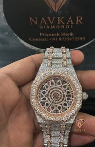 Reloj de pulsera Hip Hop con diseño elegante, diamantes y moissanita, disponible al mejor precio del mercado. - Product Image 5