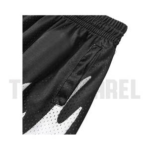Shorts en maille unisexe style forêt pour sublimation, taille personnalisable, logo, confort, ceinture élastique, shorts pour hommes - Product Image 3