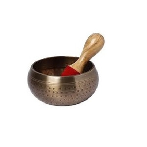 ขันเสียงทองเหลืองตีลายสำหรับการทำสมาธิ โยคะ และการบำบัดด้วยเสียง - Product Image 1
