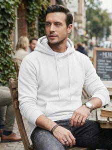 Custom Oversized <b>Mens</b> Hoodies Plain Cotton Blank <b>Pullover</b> Bulk Big Sizes Graphic Casual <b>Men's</b> Hoodies and Sweatshirt Regular Fit - Product Image 4