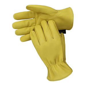 Premium Quality Cowhide Grain Leather <b>Driving</b> <b>Gloves</b> Heavy Duty Industrial Safety Hand Protection Gardening <b>Gloves</b> - Product Image 2