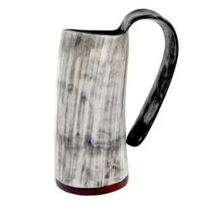 Taza de Cuerno de Búfalo Hecha a Mano, Forma Natural, Pulida, Duradera, Apta para Alimentos, Moderna, para Bodas, Decoración del Hogar - Product Image 3
