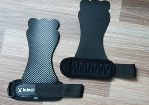 Gym Fitness Hand Palm Guard Leather Gymnastics Grips for <b>Pull</b> <b>Up</b>, Weightlifting, Kettlebells - Product Image 2