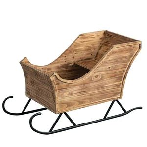 Best Selling Christmas Decorations Vintage Galvanized Iron Christmas Sleigh for Christmas Ornaments Decorations - Product Image 2
