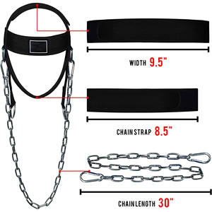 Harnais de tête personnalisé avec logo, fixation robuste en D pour entraînement du cou, sangle rembourrée réglable, équipement de fitness en gros - Product Image 6