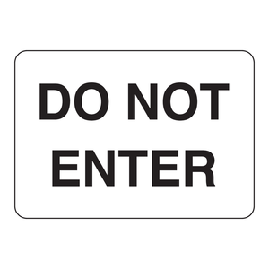 ป้ายอลูมิเนียมห้ามเข้า "Brady Do Not Enter" สำหรับสถานที่อุตสาหกรรมและห้องปฏิบัติการ - Product Image 1