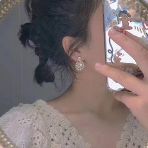 14k Gold-Plated Mother <b>Pearl</b> <b>Earrings</b> Exquisite 3-4mm Natural Freshwater Zhuji <b>Pearl</b> High-End Pure <b>Silver</b> Personalized Jewelry - Product Image 4