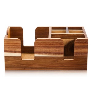 Porte-serviettes en bois de teck rustique - Vente en gros - Design indien artisanal - Product Image 2