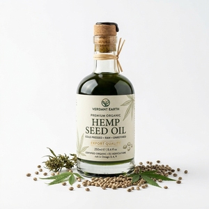 Aceite de Semillas de Cáñamo Prensado en Frío Premium, Aceite de Cáñamo Natural Rico en Ácidos Grasos Omega, Grado Alimenticio, Venta al Por Mayor, Exportación a Granel - Product Image 6