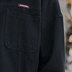 แจ็คเก็ตยีนส์ลำลองไซส์พลัสสำหรับฤดูใบไม้ร่วง พร้อมซิปปิด คอตั้ง กันน้ำ สำหรับผู้ชาย-บริการ OEM - Product Image 5