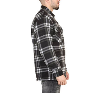Chemises en flanelle à carreaux tendance pour hommes, 100 % coton, manches longues, coupe classique, boutonnées, décontractées - Product Image 2