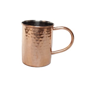 Hammered Copper <b>Mug</b> With Brass Handle Vintage Style Straight Cup Drinkware Hammered Copper <b>Mug</b> With Brass Handle Vintage <b>Mug</b> - Product Image 5