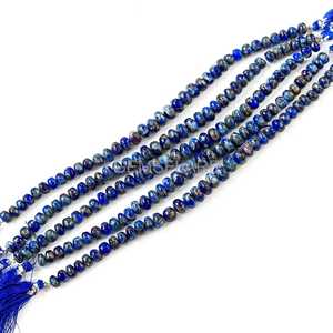 Aaa Blue Copper Turquoise Rondelle <b>Beads</b> Neon Blue Mohave Turquoise <b>Beads</b> For Jewelry Making Supplies 8-10MM Turquoise Gemstone - Product Image 6