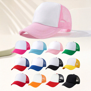 Trucker <b>Hats</b> with String Mesh Back Snap Closure Custom Embroidery Y2K Hip Hop Beach Outdoor Bulk Supply Premium Quality - Product Image 4