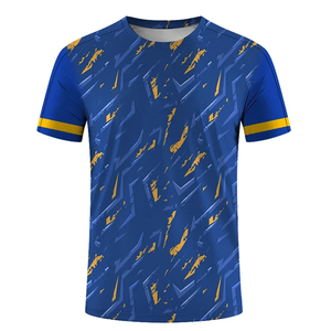 เสื้อฟุตบอลสตรีทแวร์พิมพ์ลายตามสั่ง ทรงบ็อกซี่ ครอป โอเวอร์ไซส์ ปักลายแบบซับลิเมชั่น เสื้อเจอร์ซีย์ฟุตบอล โพลีเอสเตอร์ 100% - Product Image 4