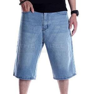 Pantalones Cortos de Mezclilla para Hombre, Estilo Urbano, Casual, Ecológicos, Suaves al Tacto, Corte Relajado, Transpirables, Cómodos, Hasta la Rodilla - Product Image 6