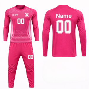 Uniforme de Fútbol de Manga Corta con Cuello en V, Ropa Deportiva de Calidad de Exportación, Transpirable, 100% Poliéster, Colores y Logotipo Personalizables - Product Image 1
