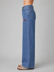 Pantalon en jean Mom Fit taille haute délavé style vintage décontracté en mélange de coton doux pour femme – Confortable et tendance au quotidien - Product Image 6